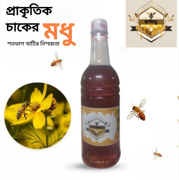 গ্রামের প্রাকৃতিক চাকের মধু